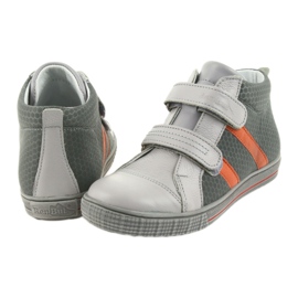 Ren But Reno scarpe ragazzi con velcro 4275 popiel/arancione grigio 5