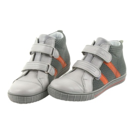 Ren But Reno scarpe ragazzi con velcro 4275 popiel/arancione grigio 4