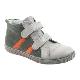 Ren But Reno scarpe ragazzi con velcro 4275 popiel/arancione grigio 1