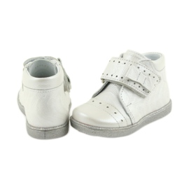 Scarpe per bambini in velcro Ren But 1535 con fiocco argentato argento 5