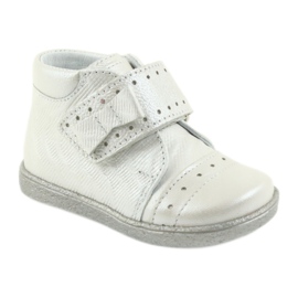 Scarpe per bambini in velcro Ren But 1535 con fiocco argentato argento 1