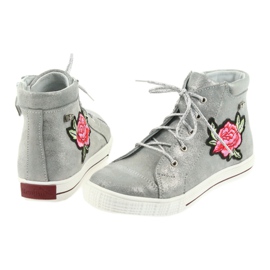 Stivali e scarpe da bambina argento Ren But 4279 5