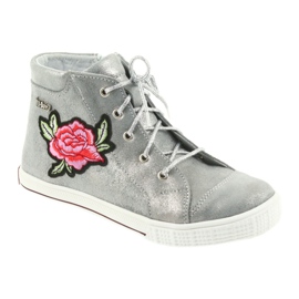 Stivali e scarpe da bambina argento Ren But 4279 1