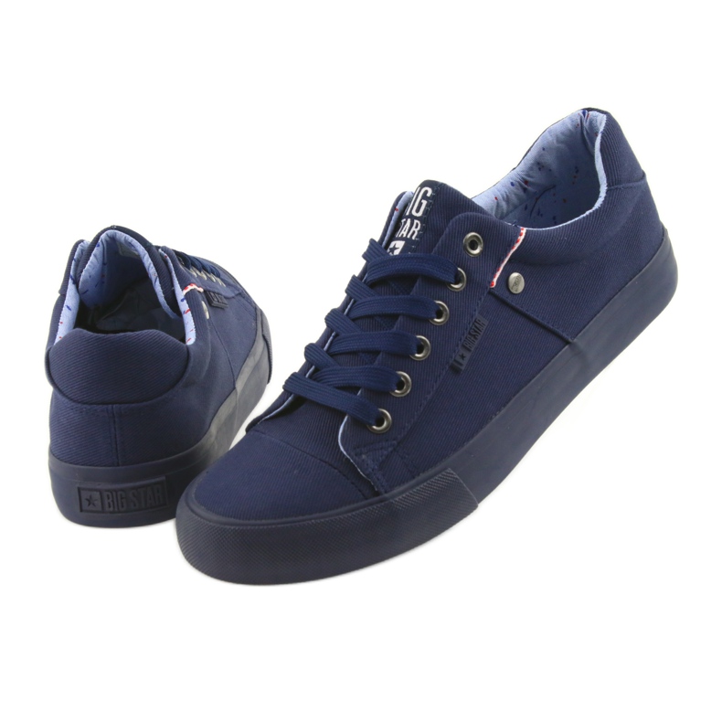 Big Star Sneakers da uomo allacciate blu navy 174094 5