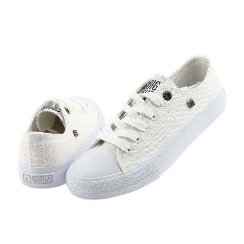 Big Star Sneakers allacciate bianche 274010 bianco 5
