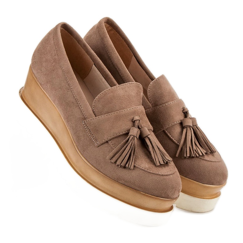 Corina Mocassini con zeppa marroni marrone 2