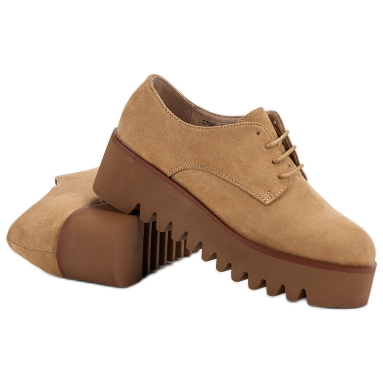 Corina Scarpe cammello con protezione marrone 2