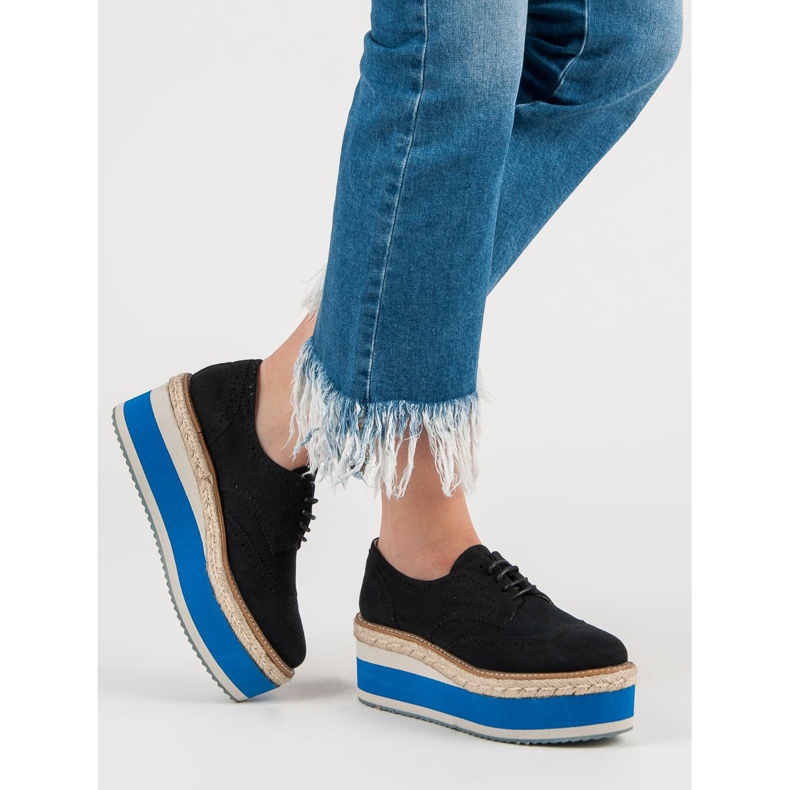 Corina Scarpe con zeppa alla moda nero 1