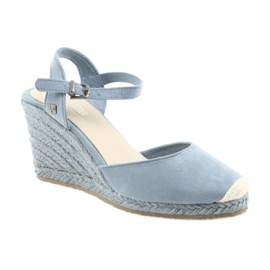 Sandali Big Star espadrillas 274A170 blu marrone 1