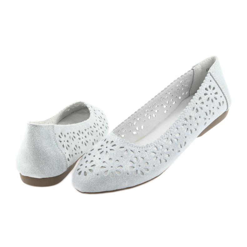 Ballerine traforate Filippo 680 grigio 4