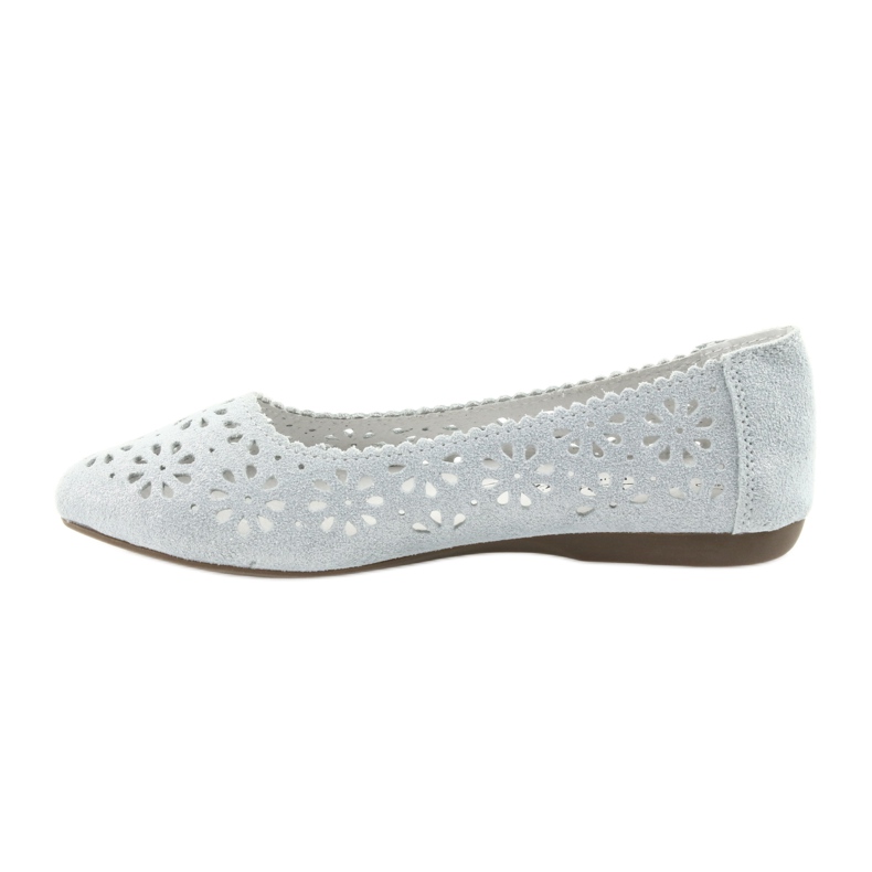 Ballerine traforate Filippo 680 grigio 2