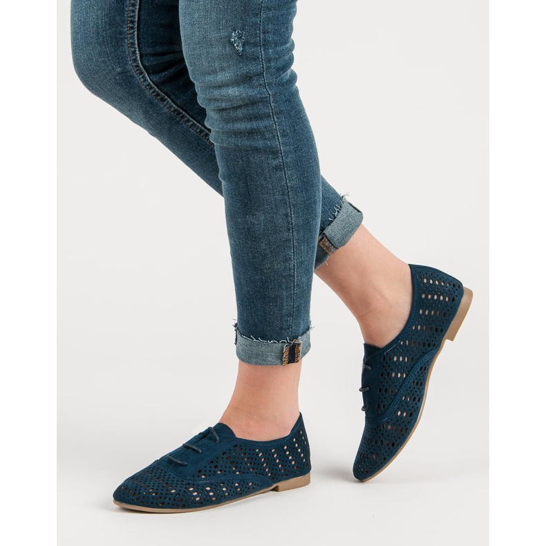 Corina Scarpe traforate blu navy 1
