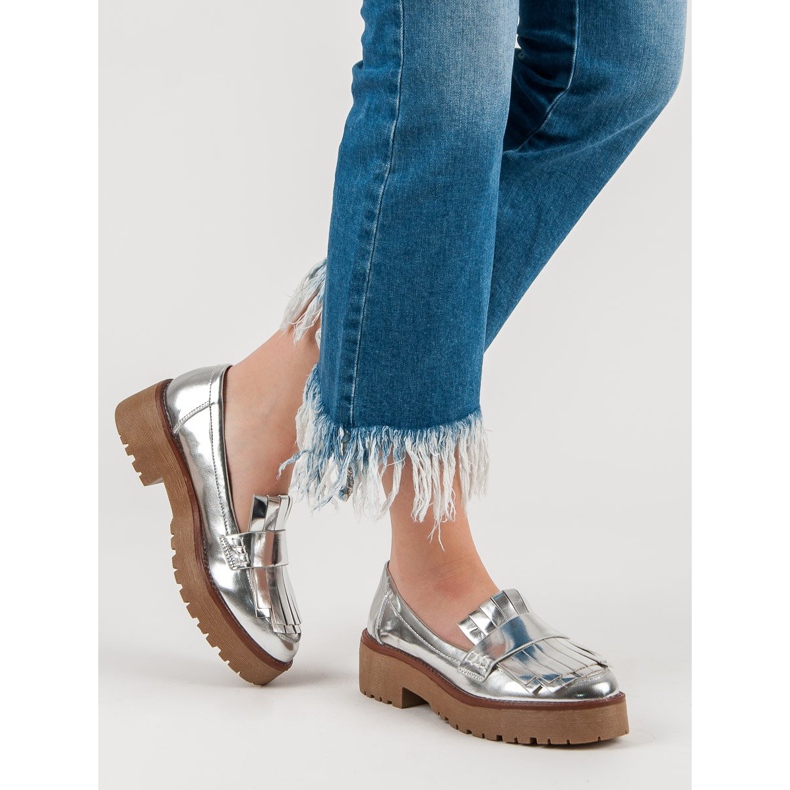 Corina Mocassini laccati grigio 2