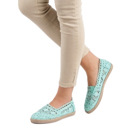 Sweet Shoes Espadrillas di pizzo menta verde 2