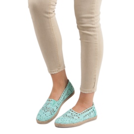 Sweet Shoes Espadrillas di pizzo menta verde 1