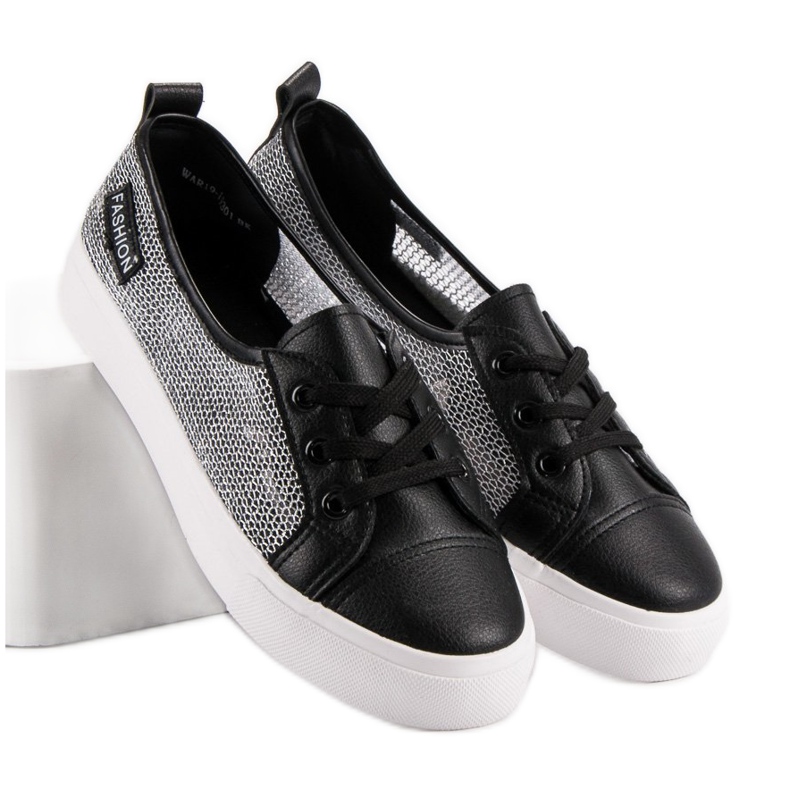 MCKEYLOR Sneakers in rete nero 2