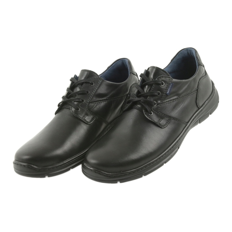 Badura scarpe nere da uomo comfort 3509 nero 4