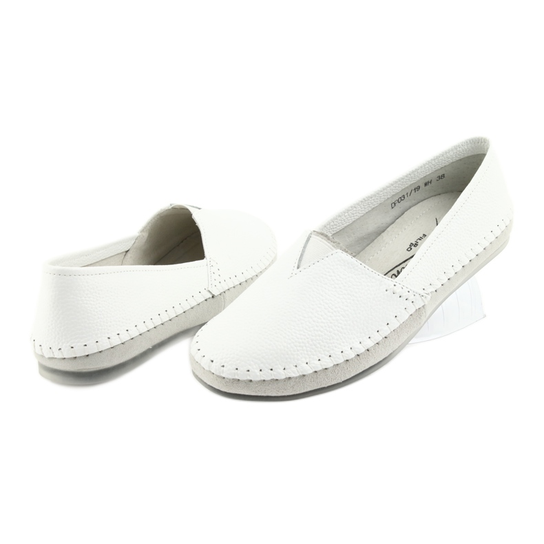 Mocassini donna Filippo 031 bianco grigio 4