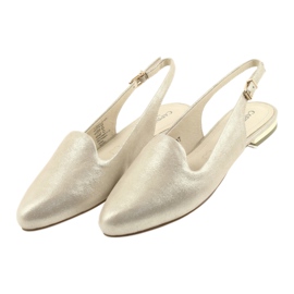 Scarpe da donna Caprice lordsy dorate 29400 d'oro 3