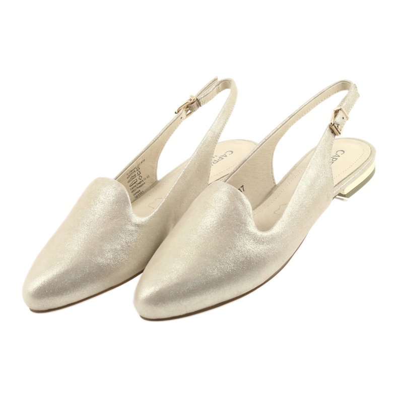 Scarpe da donna Caprice lordsy dorate 29400 d'oro 3