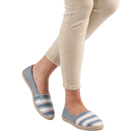 Sweet Shoes Slip a righe grigio multicolore 2