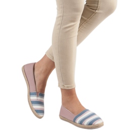 Sweet Shoes Slip a righe multicolore rosa 2