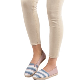 Sweet Shoes Slip a righe multicolore rosa 1