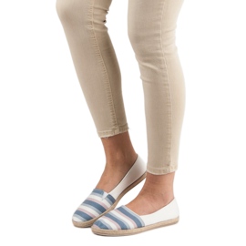 Sweet Shoes Slip a righe bianco blu multicolore 2