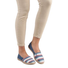 Sweet Shoes Slip a righe blu 1