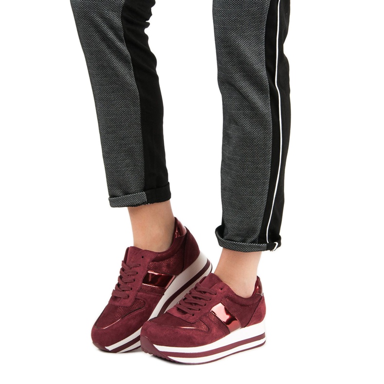 Bestelle Sneakers bordeaux alla moda multicolore rosso 2