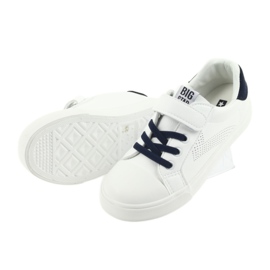 Sneakers con velcro Big Star 374107 bianca blu navy 5