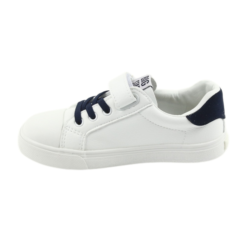 Sneakers con velcro Big Star 374107 bianca blu navy 2