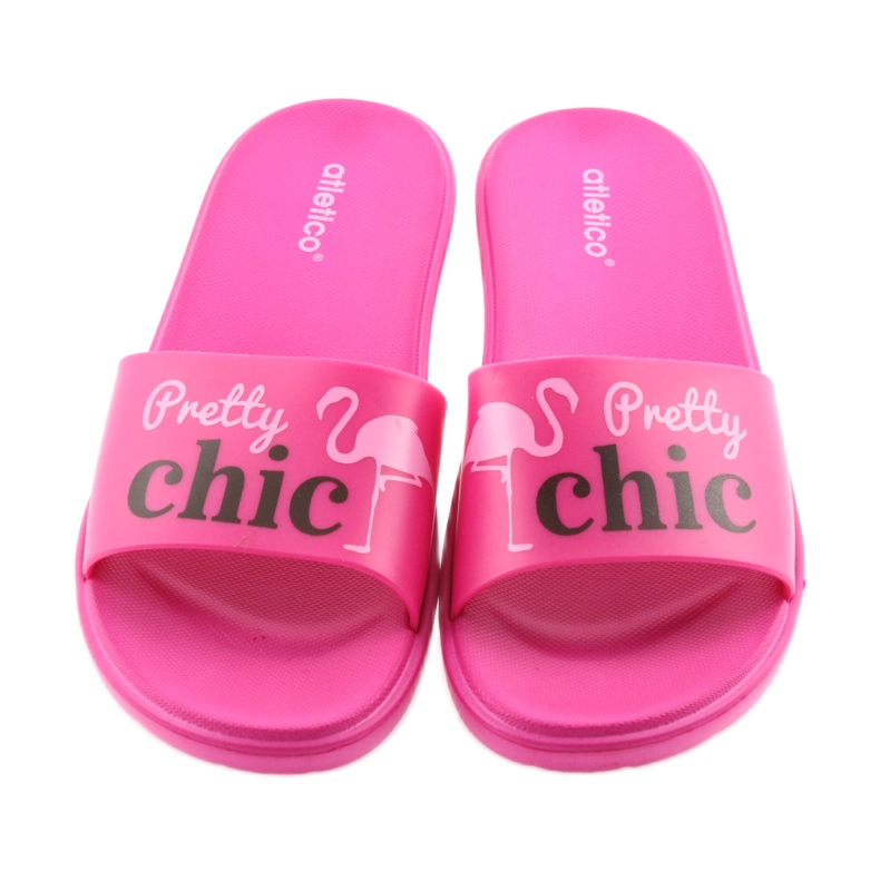 Pantofole da donna Flamingos Atletico nero rosa 3