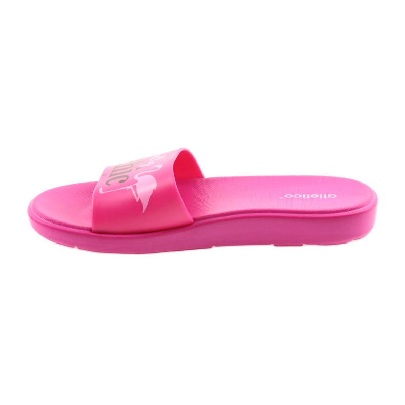 Pantofole da donna Flamingos Atletico nero rosa 2