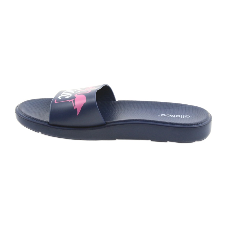 Pantofole da donna Flamingos Atletico bianca rosa blu navy 2