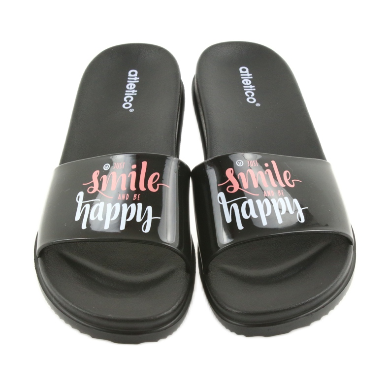 Ciabatte nere da donna Happy Atletico nero 3
