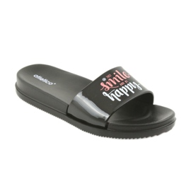 Ciabatte nere da donna Happy Atletico nero 1