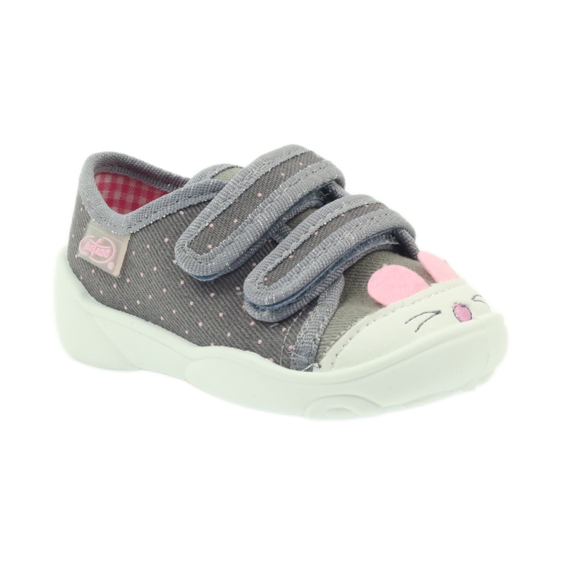 Scarpe per bambini Befado 907P101 grigio rosa 1