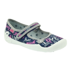 Scarpe per bambini Befado 114Y311 grigio rosa blu navy 1