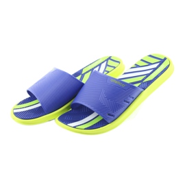 Ciabatte da uomo per la piscina calce dell'Atletico blu verde 3