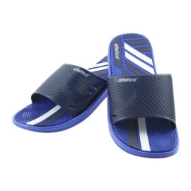 Ciabatte da piscina da uomo blu navy Atletico bianca 5