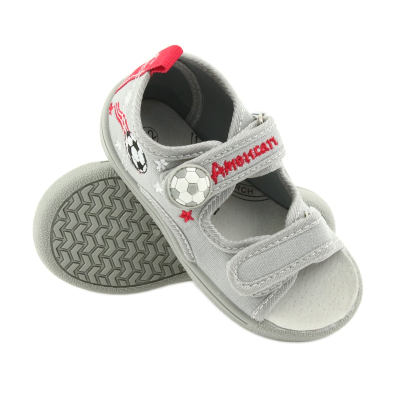 American Club Scarpe per bambini pantofole sandali da bambino americano 35/19 palla nero rosso grigio 3