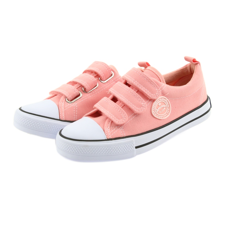 American Club Sneakers rosa americane LH49 bianco 3