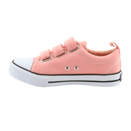 American Club Sneakers rosa americane LH49 bianca 2