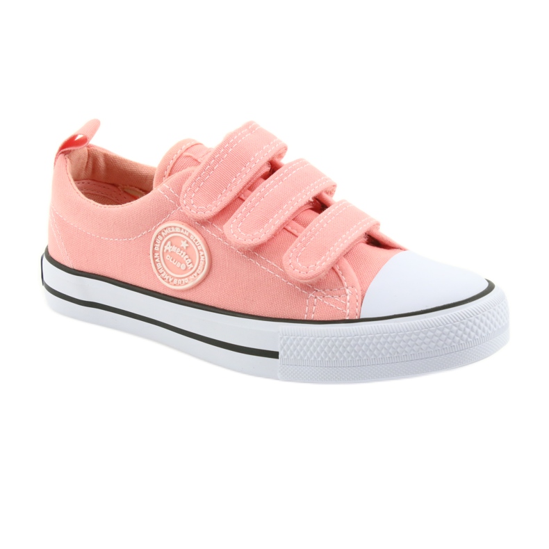 American Club Sneakers rosa americane LH49 bianco 1