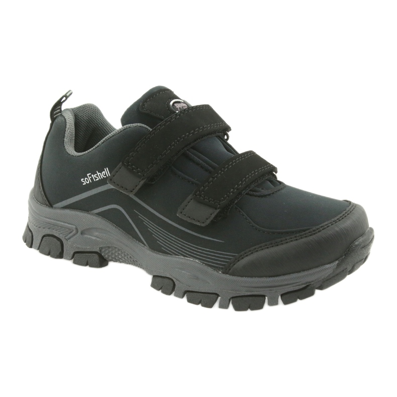 Scarpe sportive per bambini softshell ADi American Club nero grigio 1