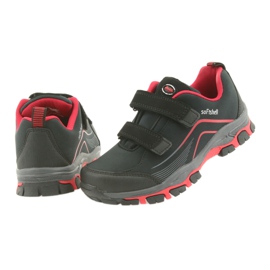 Scarpe sportive per bambini softshell ADI American Club WT09/19 nero rosso 4