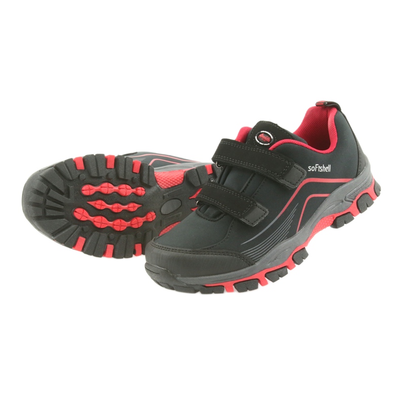 Scarpe sportive per bambini softshell ADI American Club WT09/19 nero rosso 3