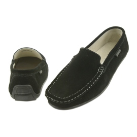 Mocassini Scarpe da donna in pelle American Club JK03 nero 5