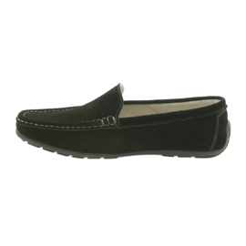 Mocassini Scarpe da donna in pelle American Club JK03 nero 2